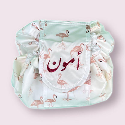 شنطة القرقيعان مع كتابة الاسم 