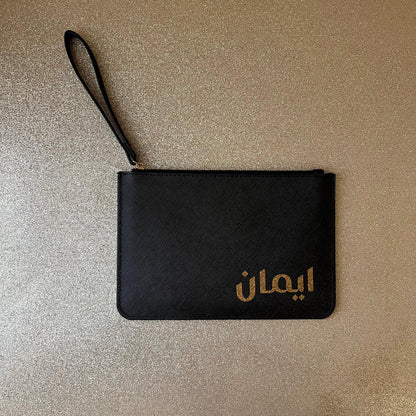 Leather wrist bag محفظة & شنطة الجلد الأنيقة