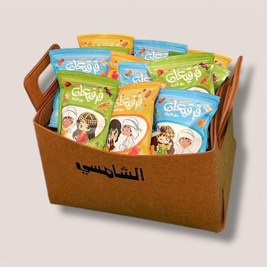 توزيعات أكياس قرقيعان للمدارس